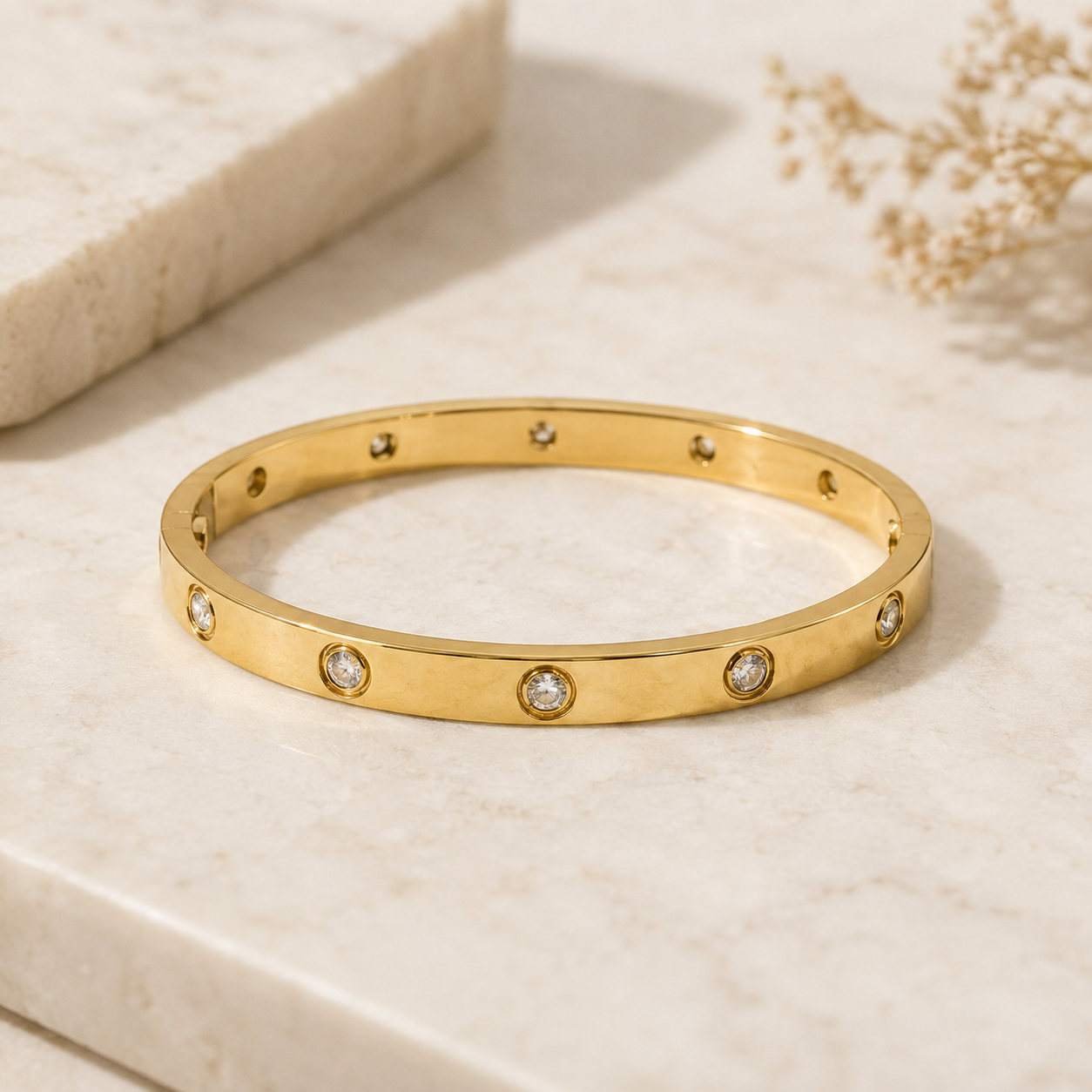 CZ Infinity Bangle – Waterproof & Tarnish-Free