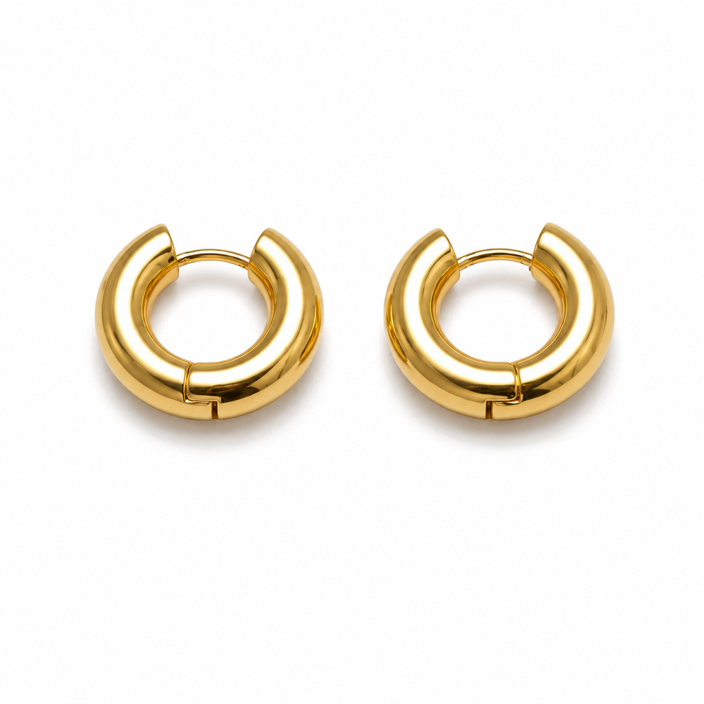 20mm Gold Thick Huggies – Waterproof & Tarnish-Free