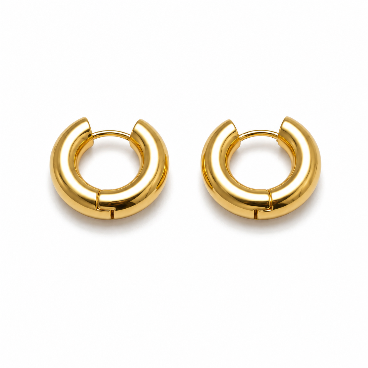 20mm Gold Thick Huggies – Waterproof & Tarnish-Free