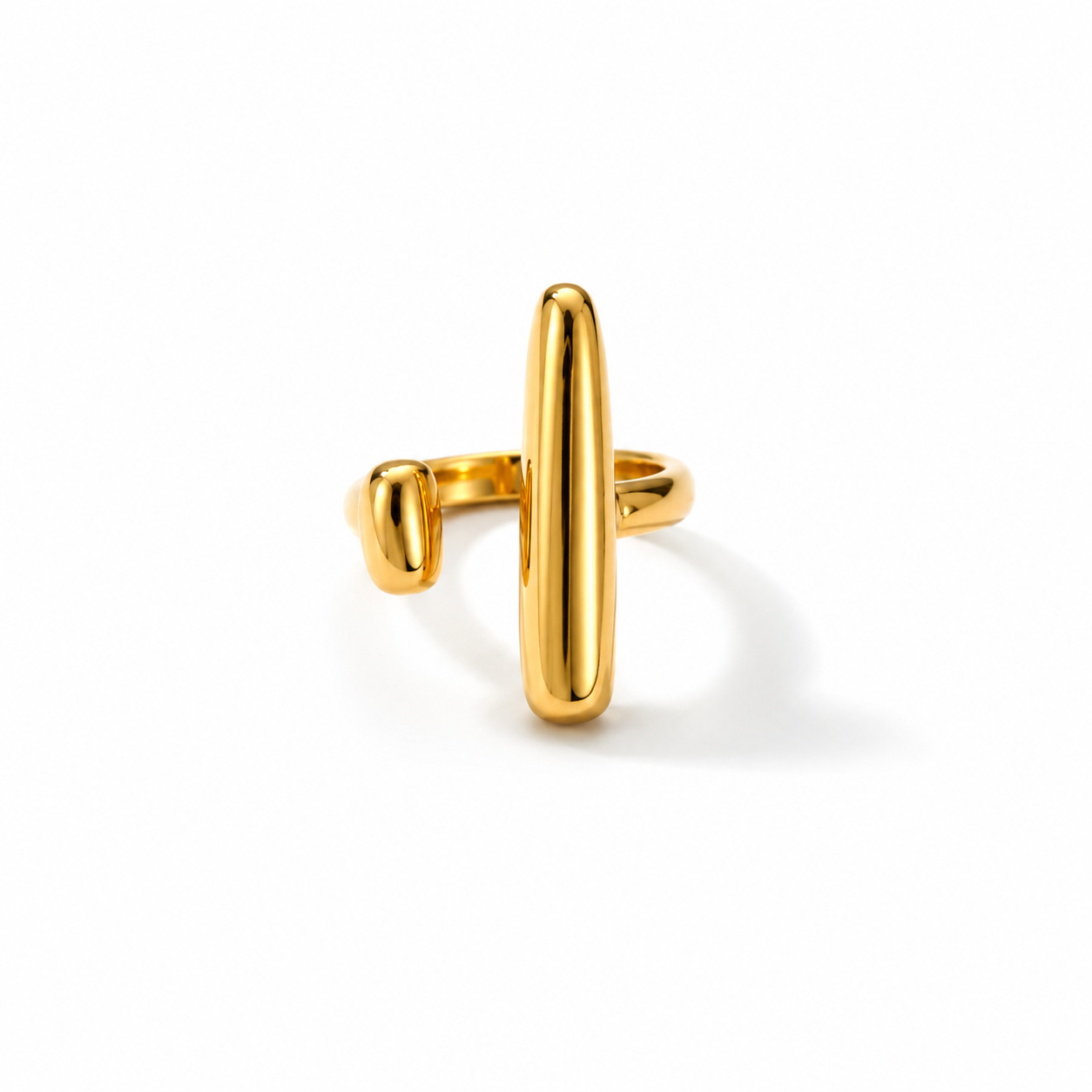 Long Bar Ring Gold – Waterproof & Tarnish-Free
