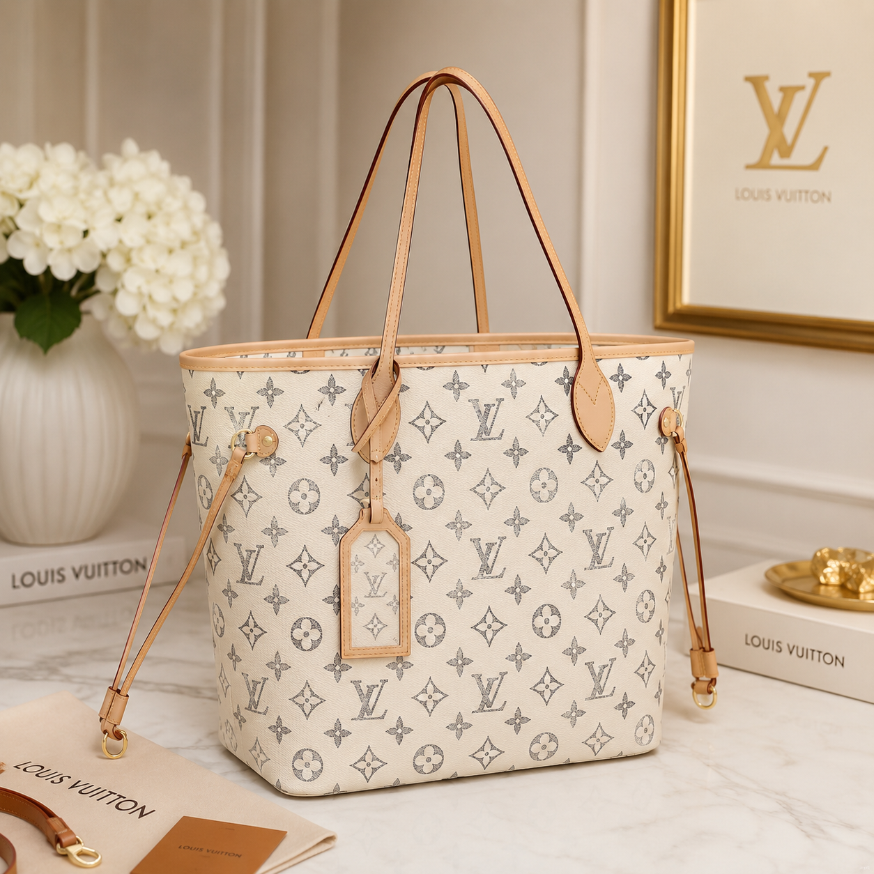 LV Icons Leather Tote Bag